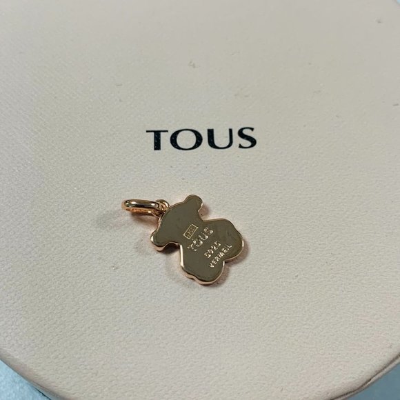 TOUS Large Rose Silver Vermeil Sweet Dolls bear Pendant the beloved bear - Picture 4 of 7